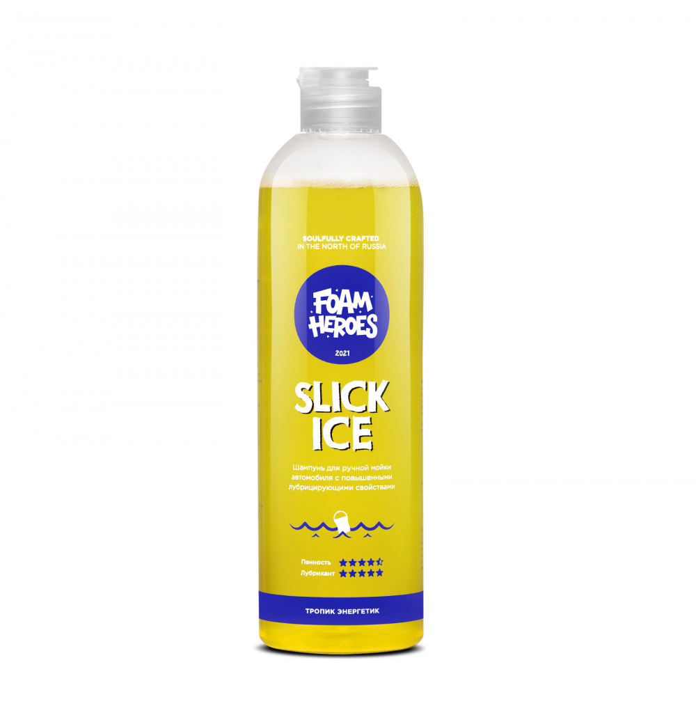 Foam Heroes Slick Ice Zippy шампунь для ручной мойки автомобиля, 500мл, арт.FHB014