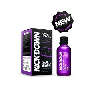 Foam Heroes Kickdown антидождь для стекол, 50мл, арт.FHB118