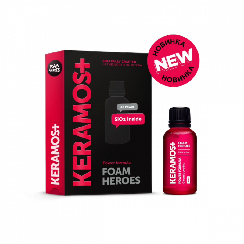 Foam Heroes Keramos+ керамическое покрытие для ЛКП автомобиля, 30мл, (керамика) арт.FHB110