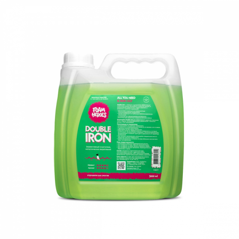 Foam Heroes Double Iron очиститель металлических вкраплений, 3л, арт.FHB077