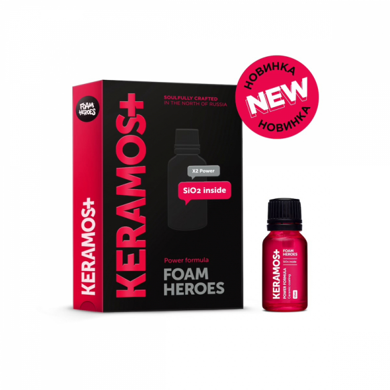 Foam Heroes Keramos+ керамическое покрытие для ЛКП автомобиля, 15мл, (керамика) арт.FHB109